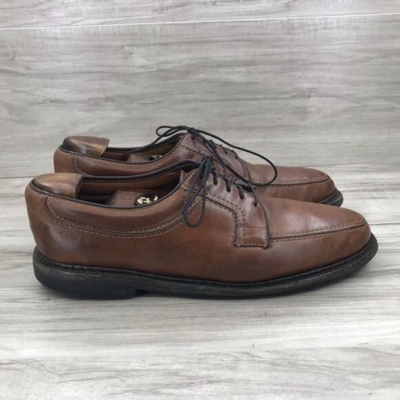 Allen Edmonds Shoes Mens 8.5D Wilbert Brown Leather Derby Oxford main image 8